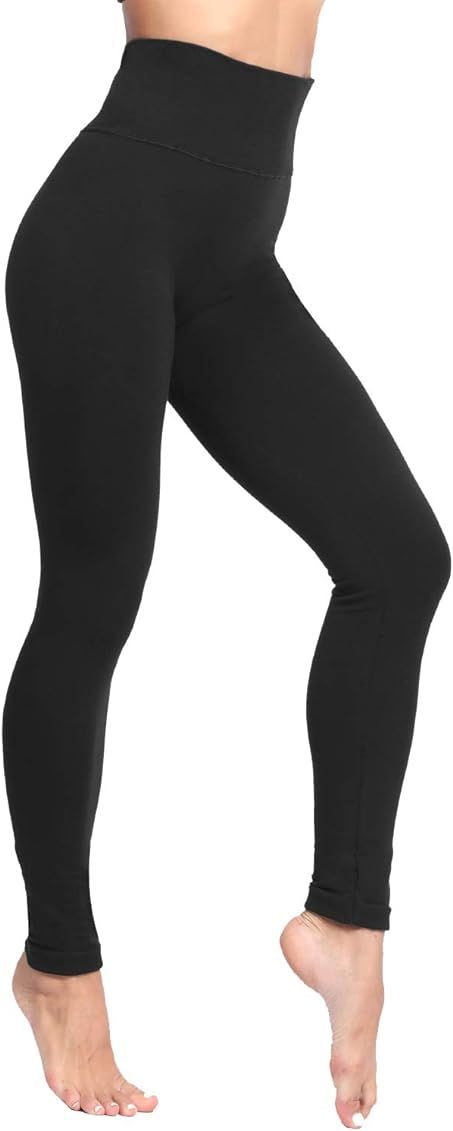 LUOYANXI High Waist Fleece Lined Leggings for Women Winter Warm Leggings Thick Tummy Control Legging | Amazon (US)