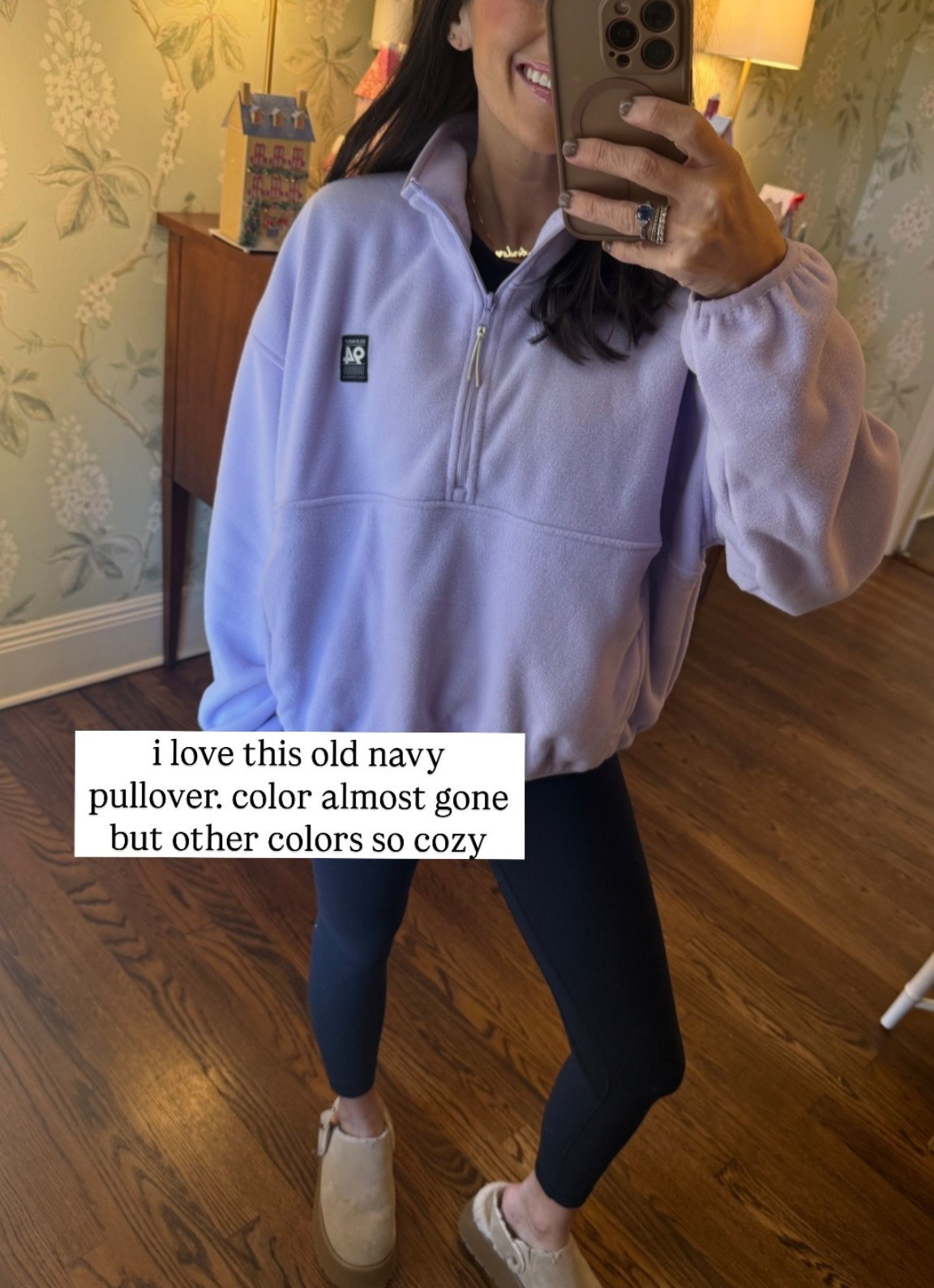 cutest old navy pullover! i’m in a M and i would size up for a
looser comfy fit 

#LTKSaleAlert #LTKHoliday #LTKSeasonal