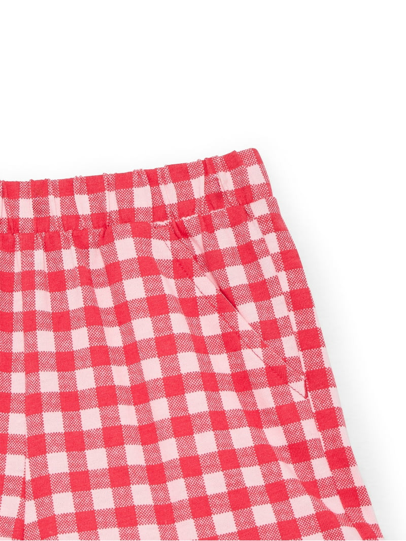 Wonder Nation Toddler Girls Ruffle Hem Shorts, Sizes 18M-5T | Walmart (US)