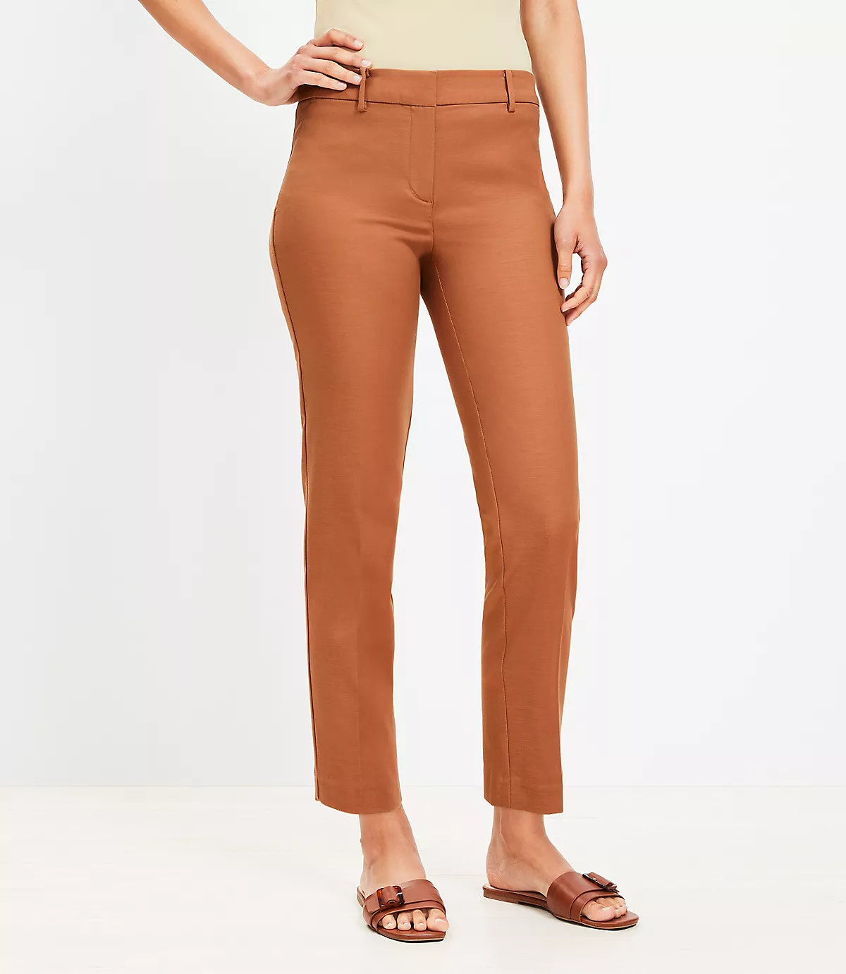 Riviera Slim Pants in Doubleweave | LOFT