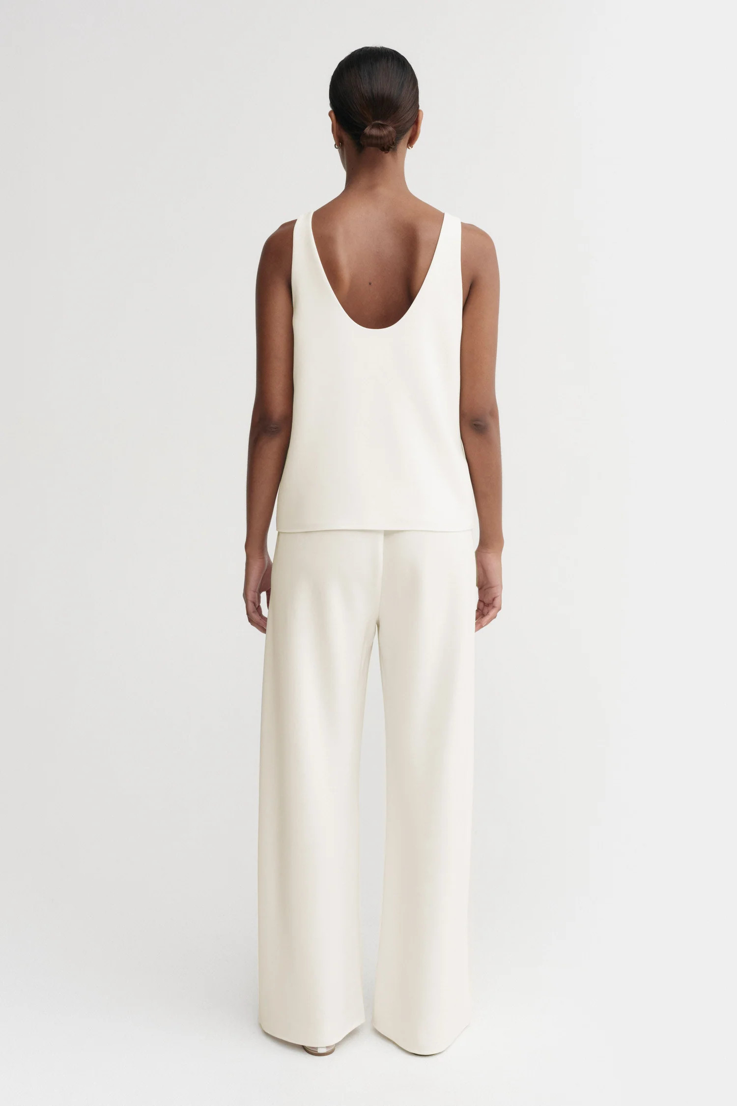 Romy Crepe Top, cream | Almada Label