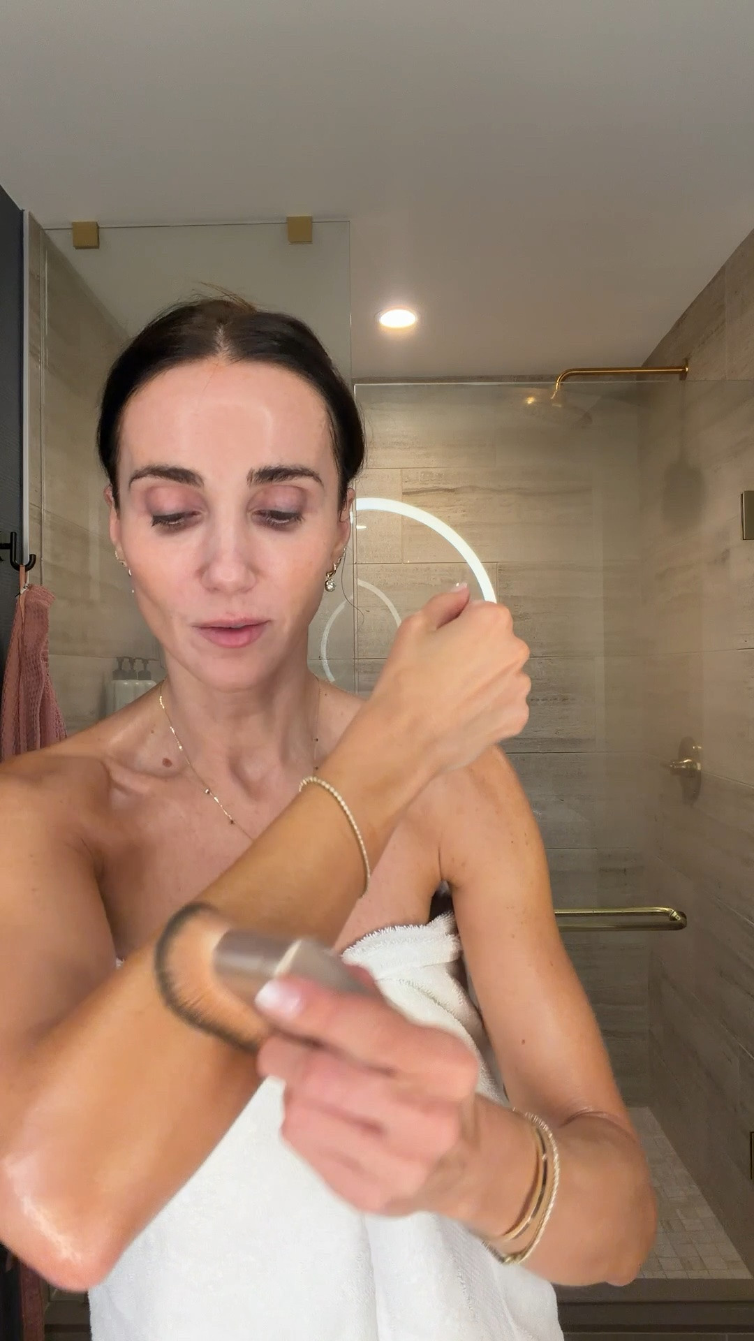 Gorgoes skin, body oil, status stick in unbothered bronzed from @ulta #ad

#LTKCon