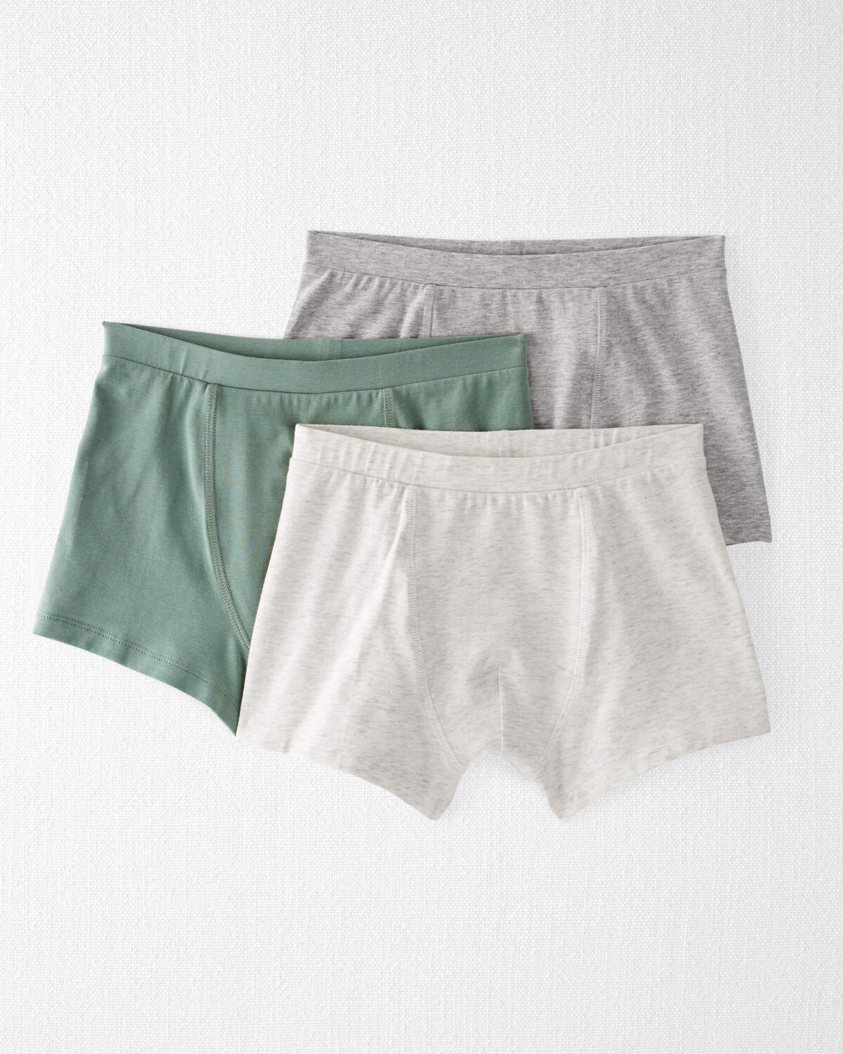 Neutral 3-Pack Organic Cotton Boxer Shorts | carters.com | Carter's
