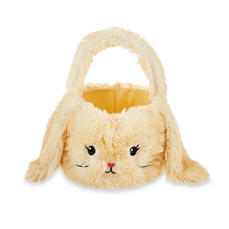 Easter Plush Tan Bunny Easter Basket, by Way To Celebrate | Walmart (US)