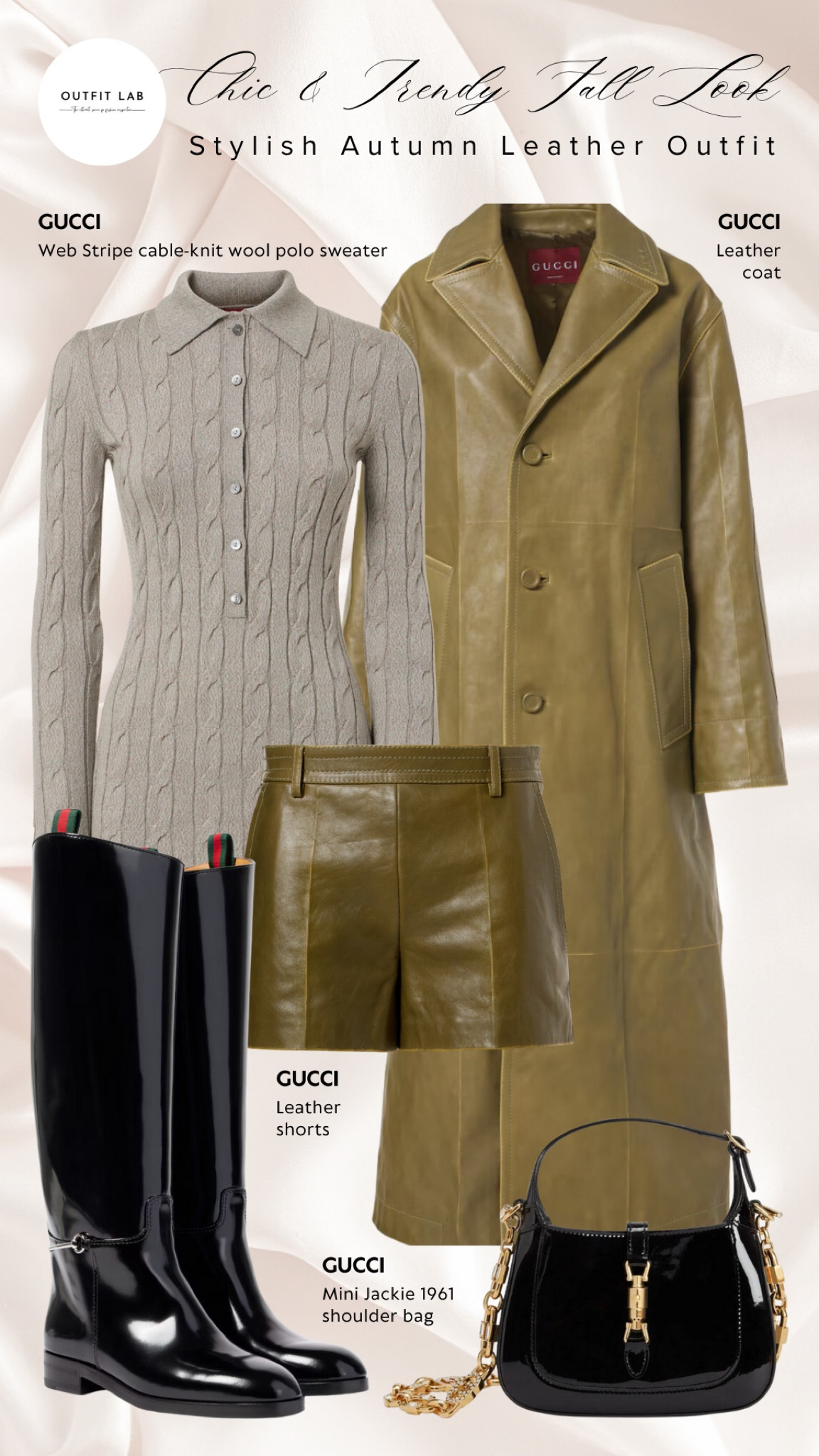 Stylish Autumn Leather Outfit: Chic & Trendy Fall Look – Shop Now!

Step into fall with this stylish autumn leather outfit. Featuring a cozy Gucci sweater paired with sleek leather shorts and a chic Gucci coat for a polished look. Complete the ensemble with matching Gucci boots and a statement bag for the perfect blend of luxury and trendiness. Ideal for making a statement this season, this outfit is both chic and sophisticated. Shop now to elevate your autumn wardrobe!

#LTKSeasonal #LTKShoeCrush #LTKStyleTip