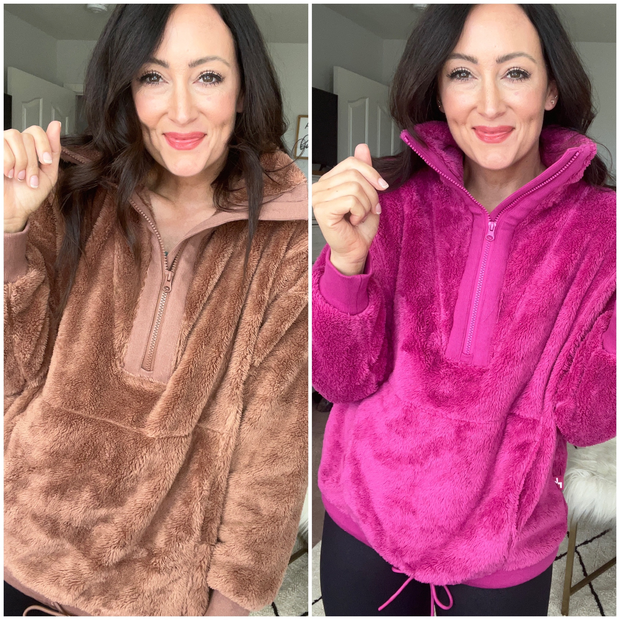 The COMFIEST half zip top - runs big - the XS still fit me oversized 