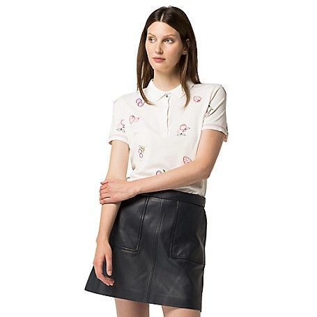 Tommy Hilfiger Embroidered Polo - Snow White | Tommy Hilfiger US