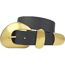Western-Inspired Vintage Gold Statement Buckle Belt | Amazon (US)