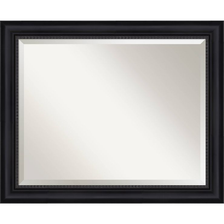 Astor Framed Bathroom Vanity Wall Mirror Black - Amanti Art | Target