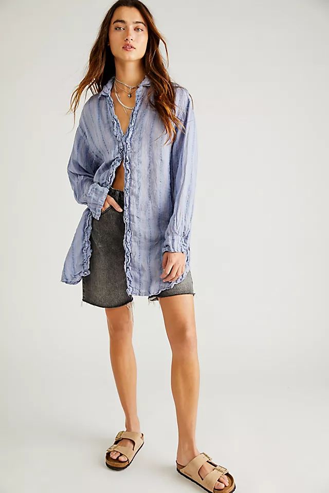 Ruffle Front Shirt | Free People (Global - UK&FR Excluded)