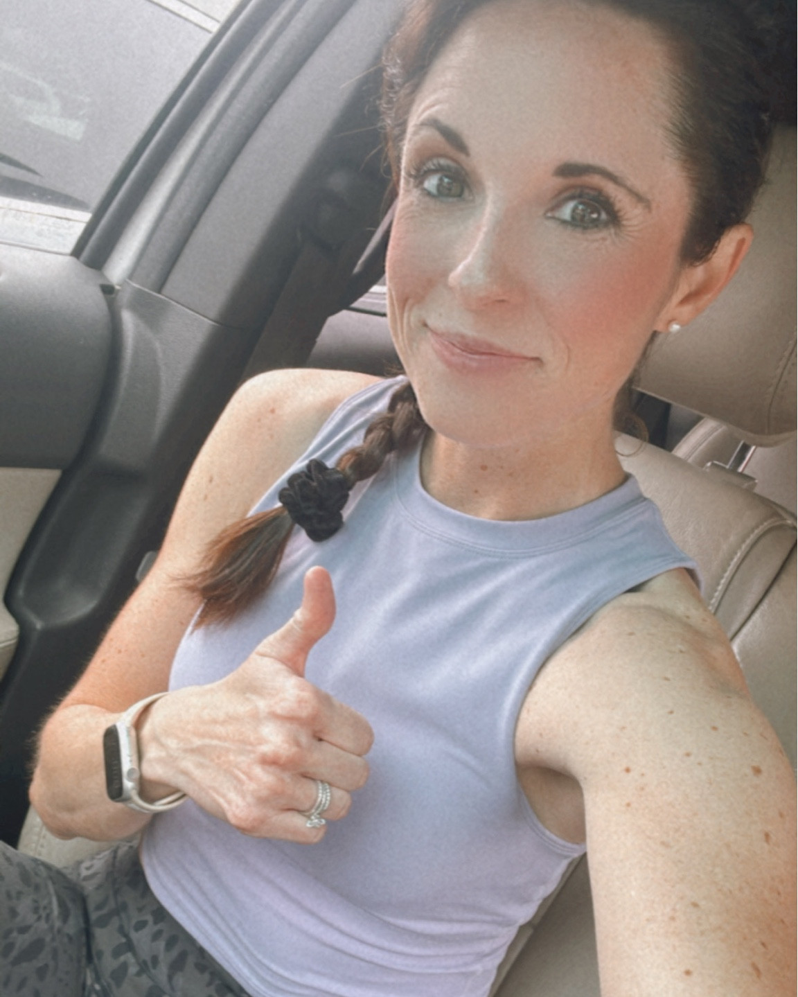 Amazon high neck cropped tank and high rise leggings perfect for working out and running 🙌🏻 #amazon #workout 

#LTKfitness #LTKsalealert