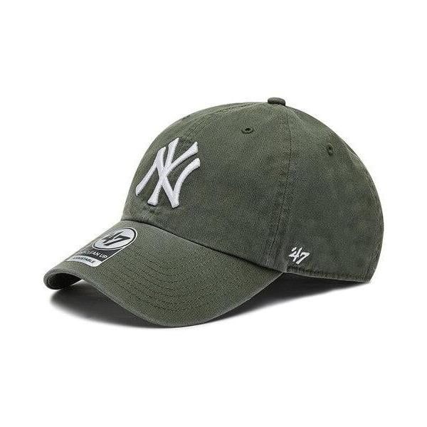 '47 New York Yankees Clean Up Dad Hat Cap Strapback Moss (Olive) Green/White | Walmart (US)