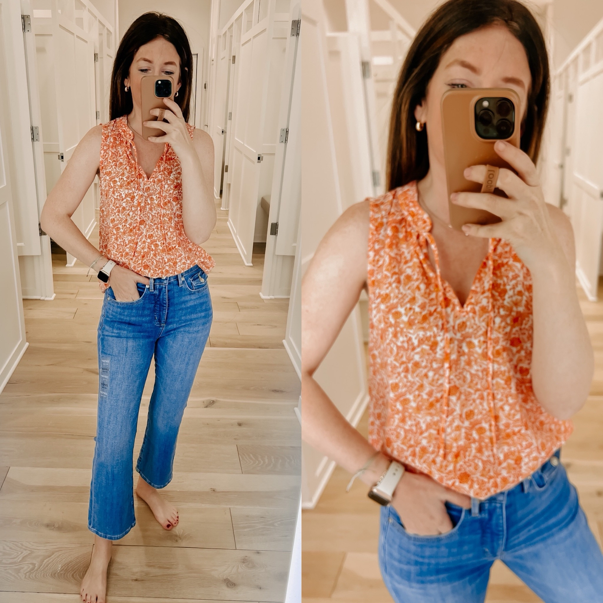 Spring tops
Spring blouse 
Work blouse 
Crop flare jeans 

#LTKfindsunder50 #LTKsalealert #LTKworkwear