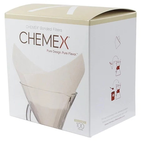 Chemex Natural Coffee Filters Square 100ct - Exclusive Packaging | Walmart (US)