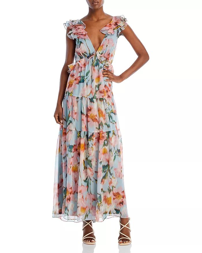 Floral Print Ruffle Maxi Dress - 100% Exclusive | Bloomingdale's (US)