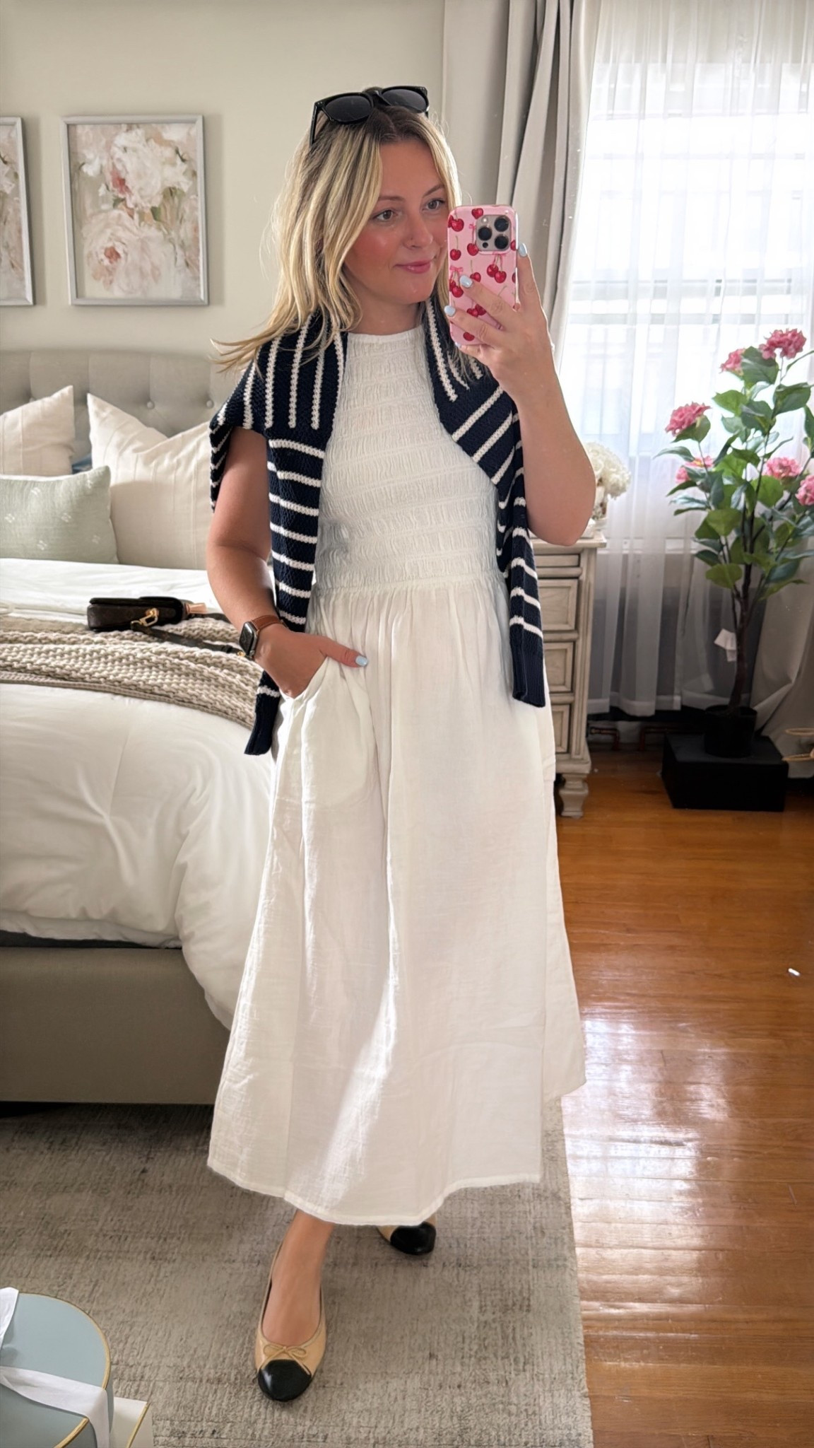 organic cotton dress, pact organic clothing, double gauze dress, breathable summer dress, lightweight midi dress, neutral minimalist outfit, coastal grandma style outfit, effortless mom style, casual chic summer outfit, white flowy dress outfit, organic cotton outfit women, sustainable fashion outfit, capsule wardrobe summer dress, easy everyday mom outfit, classic striped sweater outfit, layering sweater over dress, elevated casual outfit women

#LTKgrwm #LTKmomlife #LTKootd