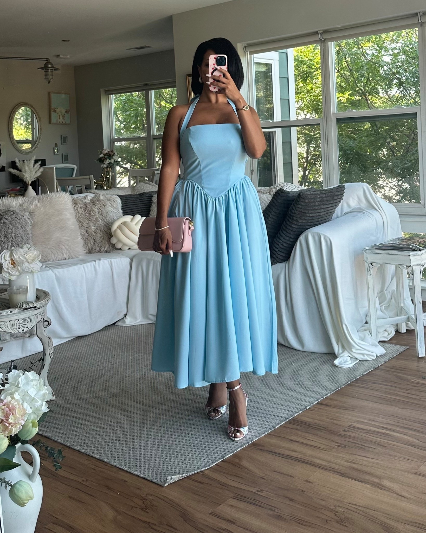 Very demure. 🩵💐🫶🏽

over 40, millennial, petite, petite curvy, curvy, size 8, midsize summer outfit, vineyard outfit, summer dress, pleated dress, country club outfit, Old money style, floral heels sandals

#LTKShoeCrush #LTKFindsUnder50 #LTKStyleTip