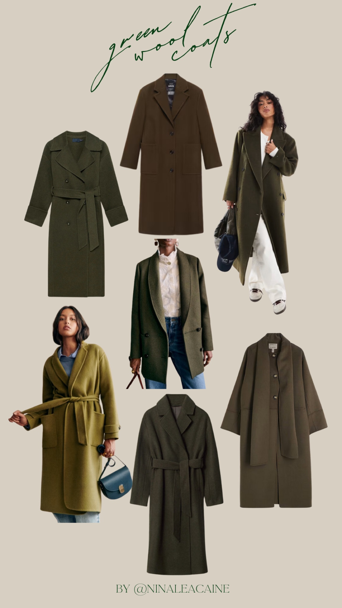 Green/khaki wool coats 🫒 #greencoats #woolcoat 

#LTKuk #LTKeurope #LTKautumn