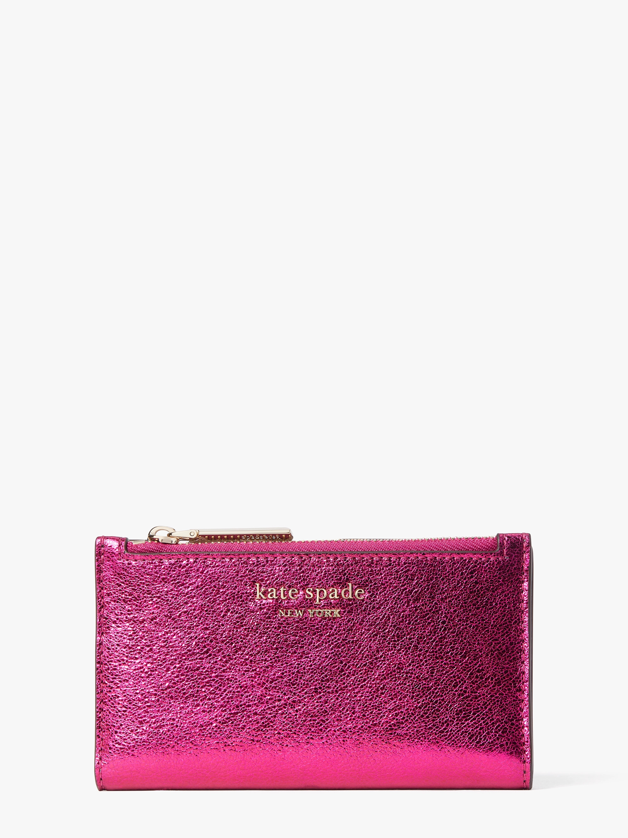 spencer metallic small slim bifold wallet | Kate Spade (US)