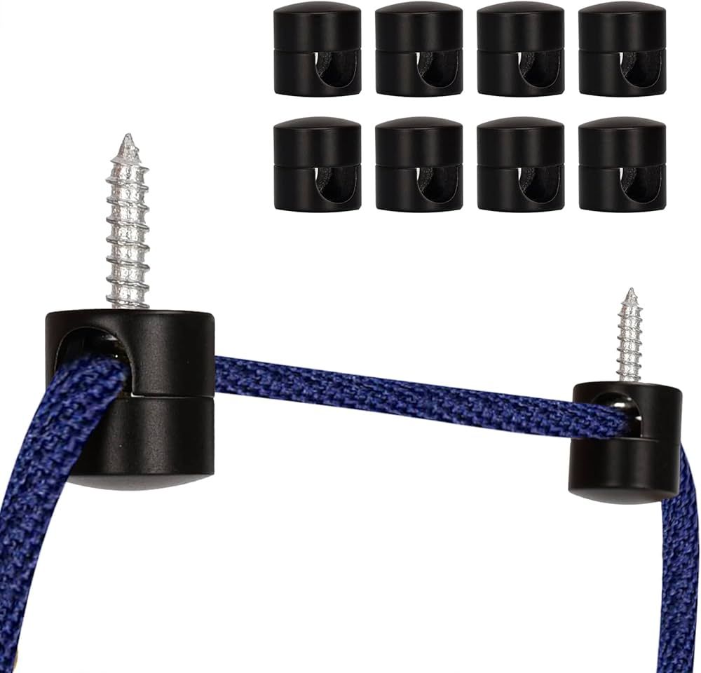 8 Pack Swag Hooks for Ceiling Hanging, Ceiling Hooks for Hanging Lights，Ceiling Hook for Light Fixture Super Load Ceiling Light Hook for Chandelier Ceiling Lights Cable,Black | Amazon (US)