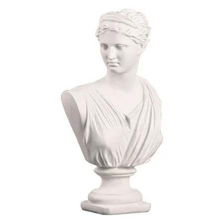 Doolland Decorative Accessories Sculpture Bust Of The Goddess Of Wisdom Craft White Broken Arm Plast | Walmart (US)