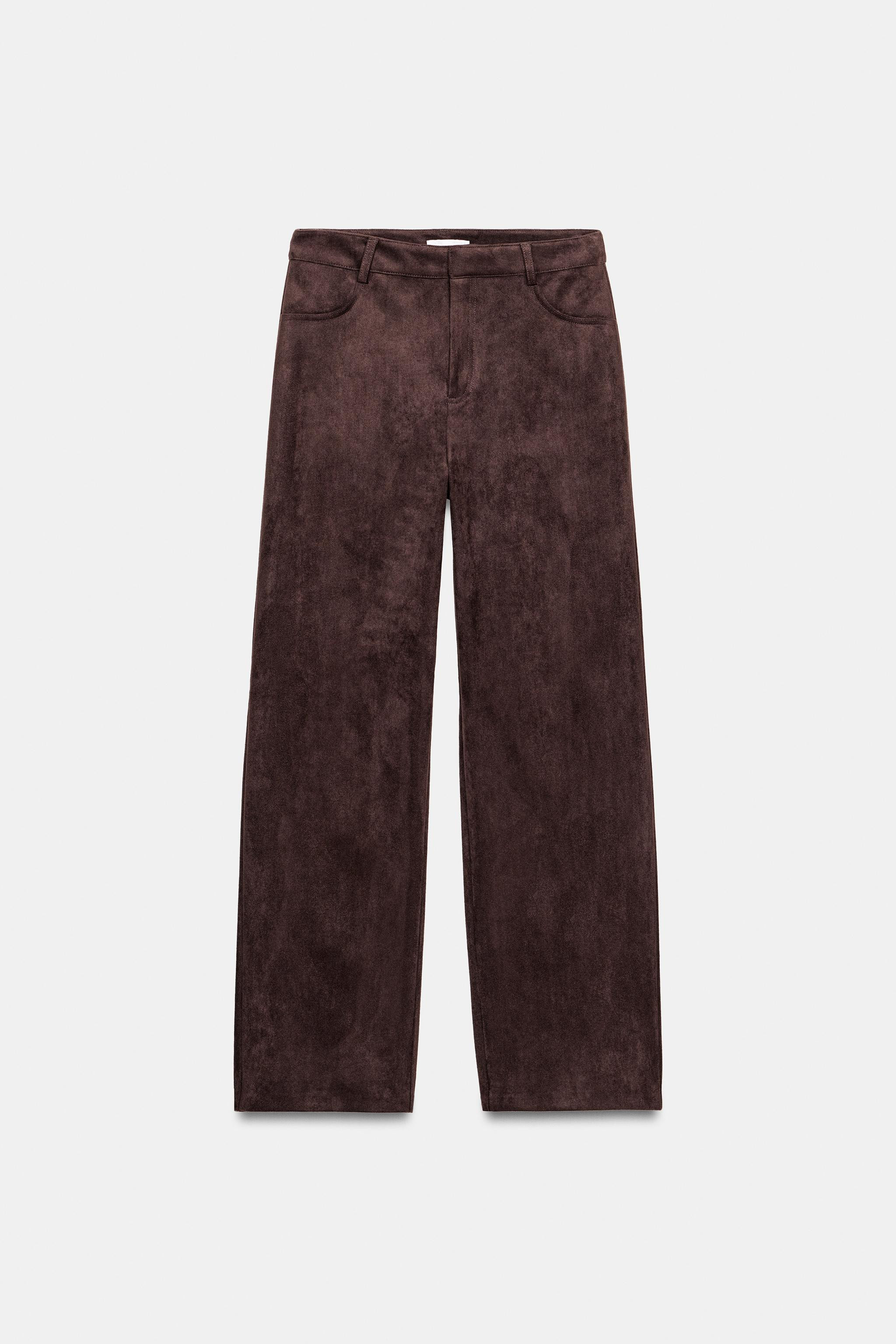 PANTALON EFFET DAIM | Zara FR