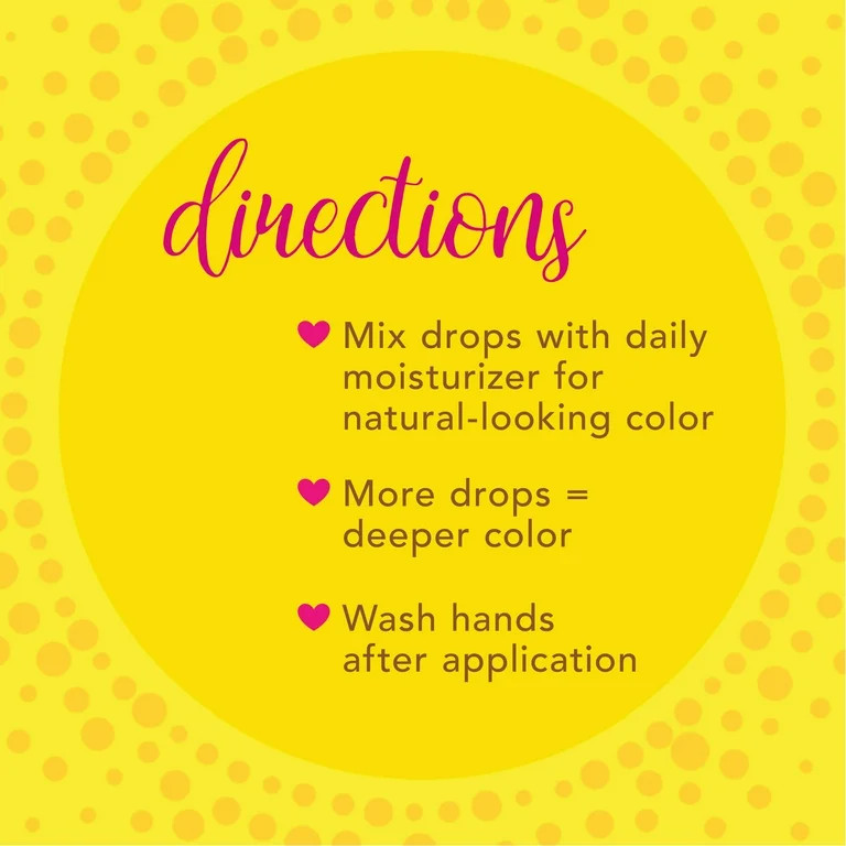 Jergens Natural Glow Instant Sun Drops, Self Tanning Serum for Face and Body, Instant Sun Bronzin... | Walmart (US)