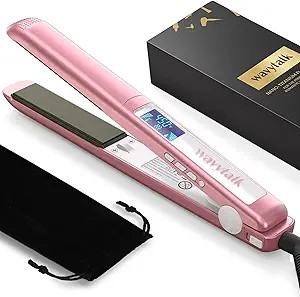 Salon Flat Iron Hair Straightener, Negative Ion Flat Iron with Titanium Plates Get Frizz-Free Hai... | Amazon (US)