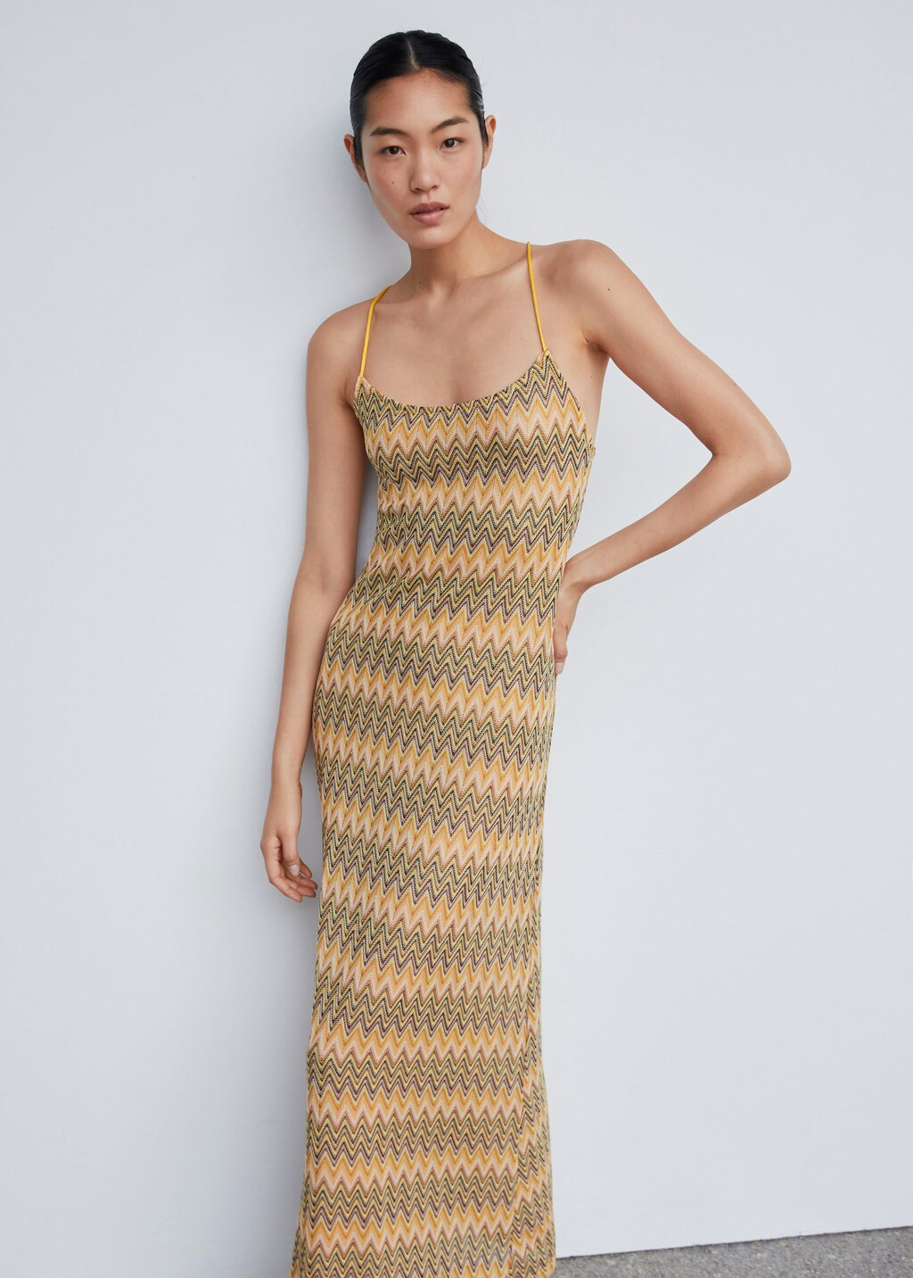 Geometric pattern dress | MANGO (US)