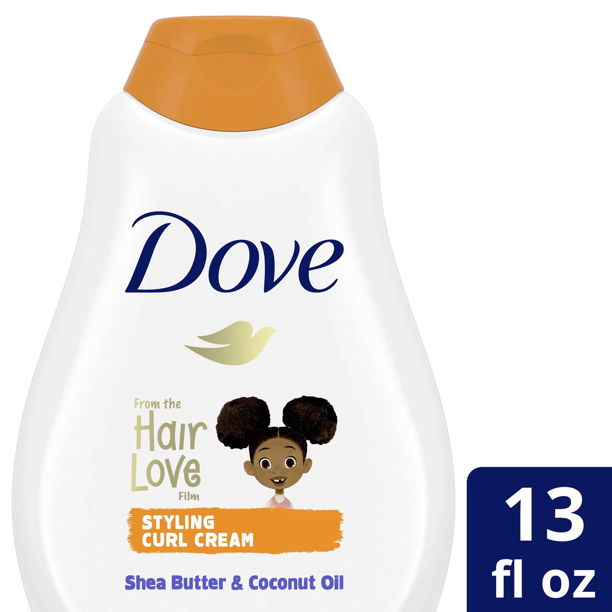 Dove Kids Care Hair Love Styling Curl Cream, Infused with Coconut Oil and Shea Butter, for Coils,... | Walmart (US)
