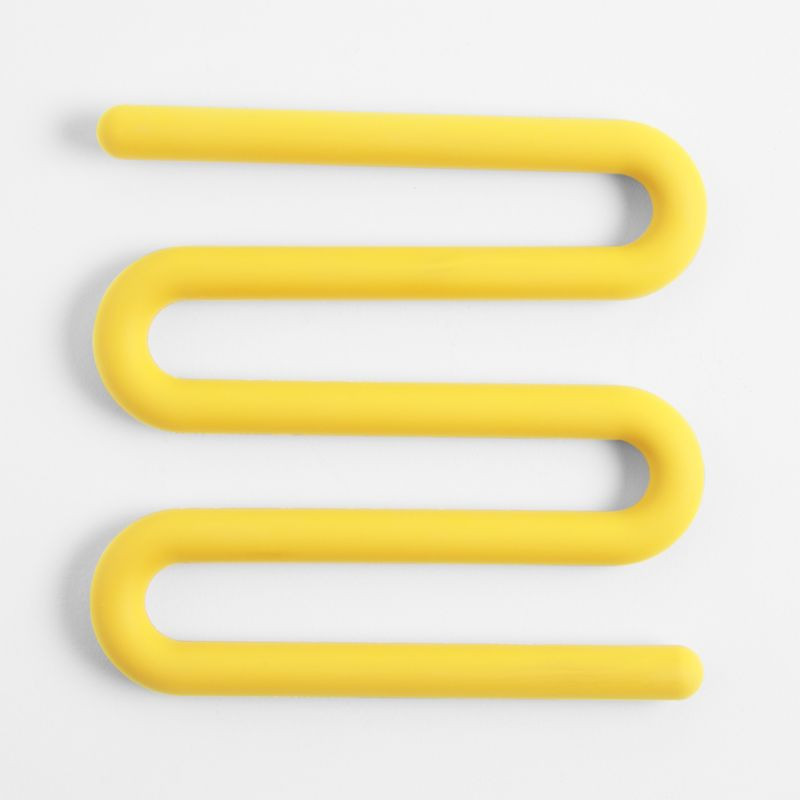 Yellow Silicone Trivet by Molly Baz | Crate & Barrel | Crate & Barrel