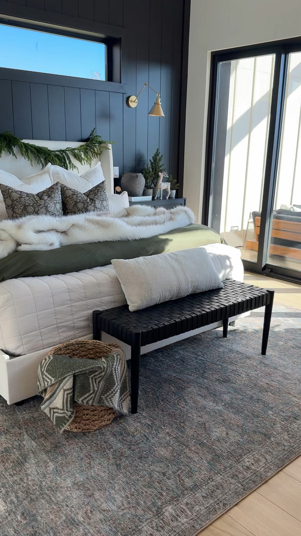The elegant Zuma White Upholstered Bed from Wayfair sets the tone for cozy, while…