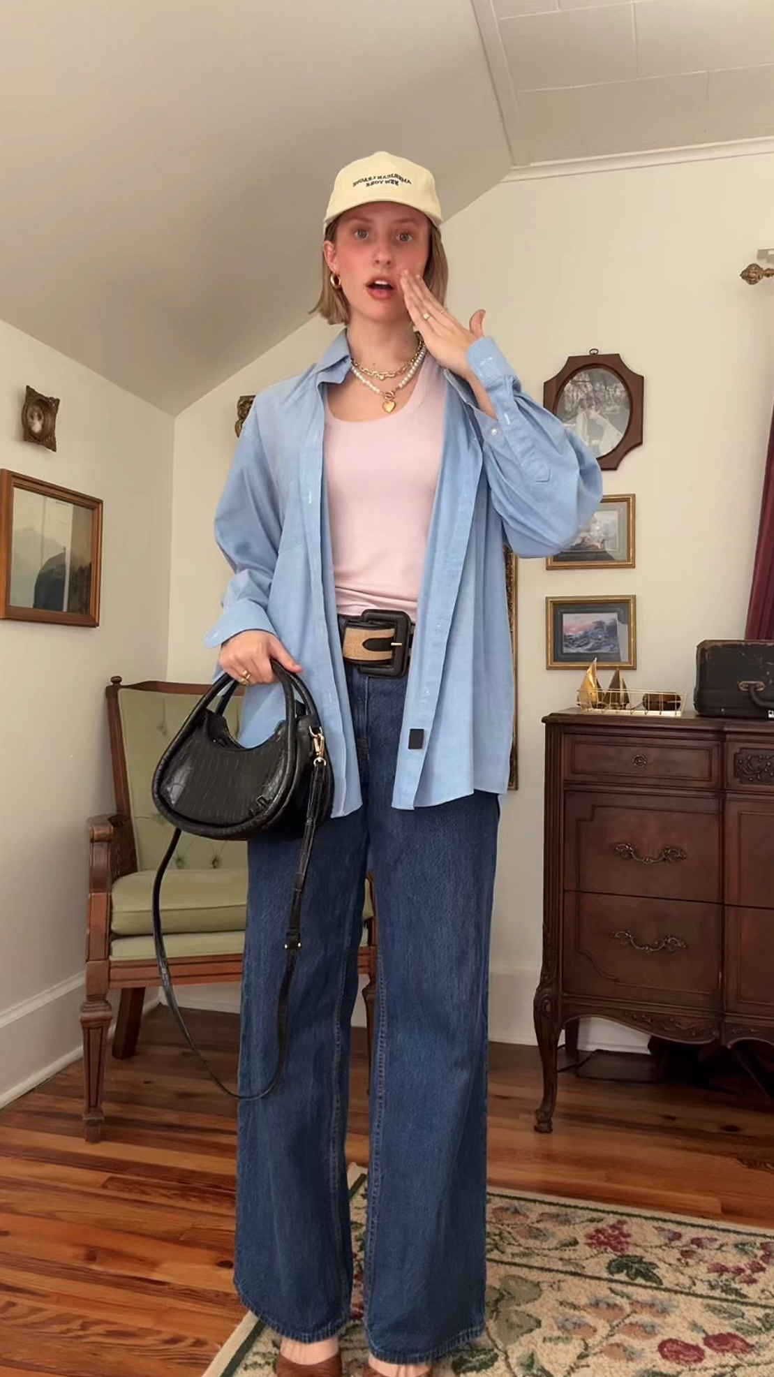 i feel like a polly pocket!! 👡🩷💄

jeans: 25 
tops: small#LTKMostLoved 

#LTKBeauty #LTKStyleTip