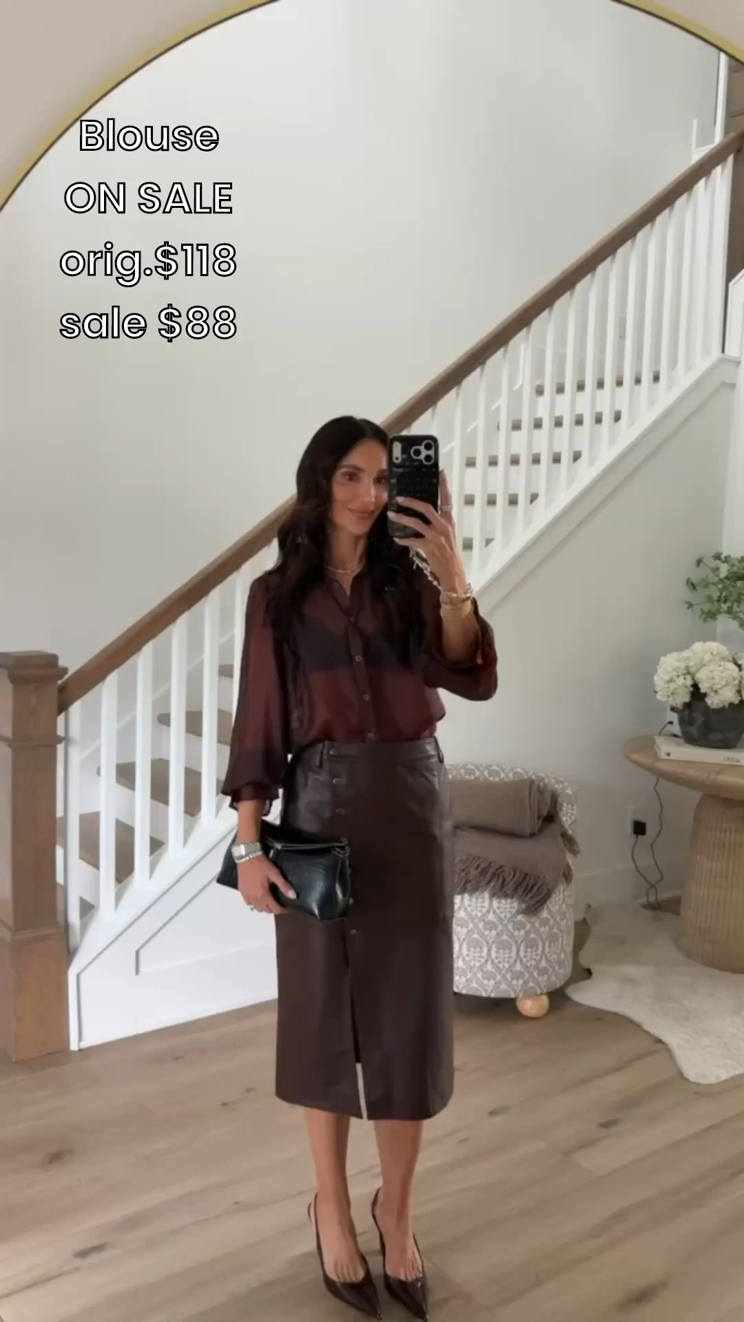 Sheer blouse on sale, size XS, skirt size 0.