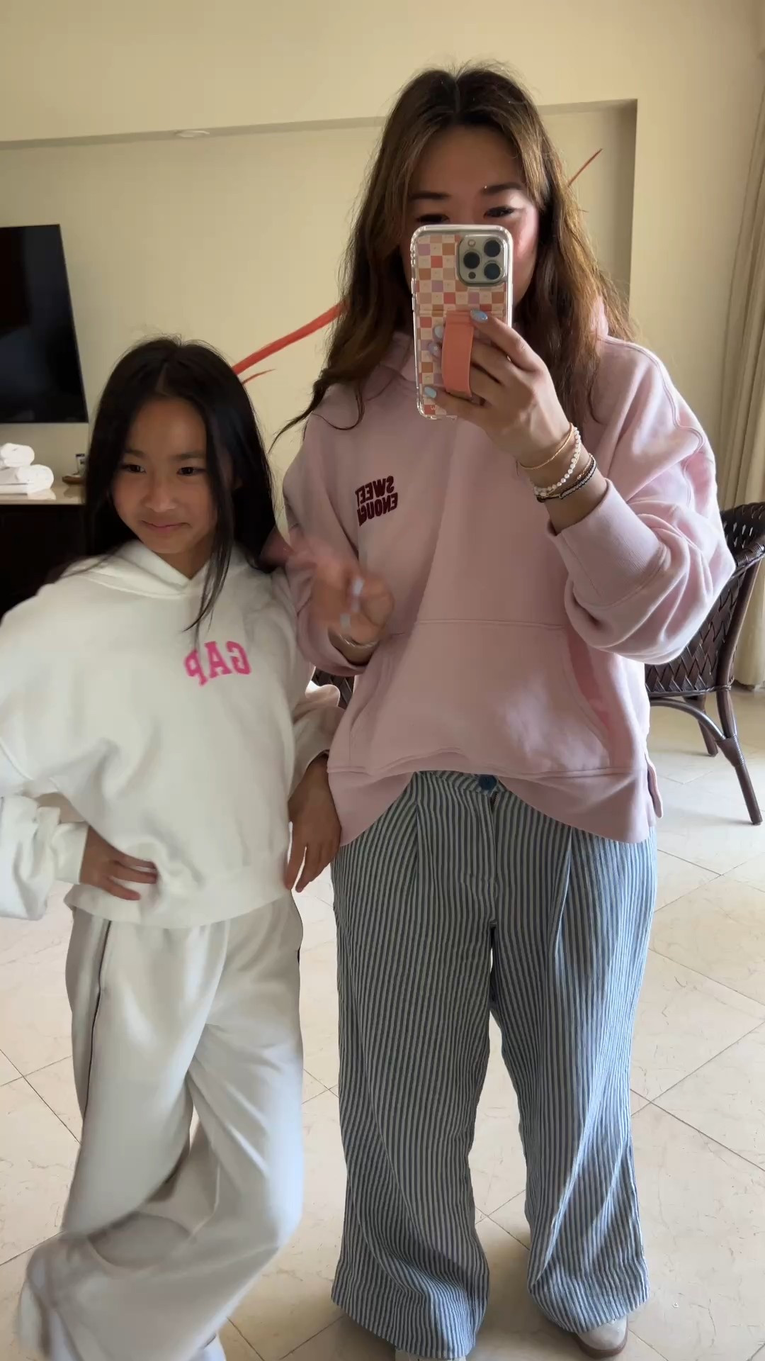 My Abercrombie Hoodie: Large
GAP Hoodie: XS