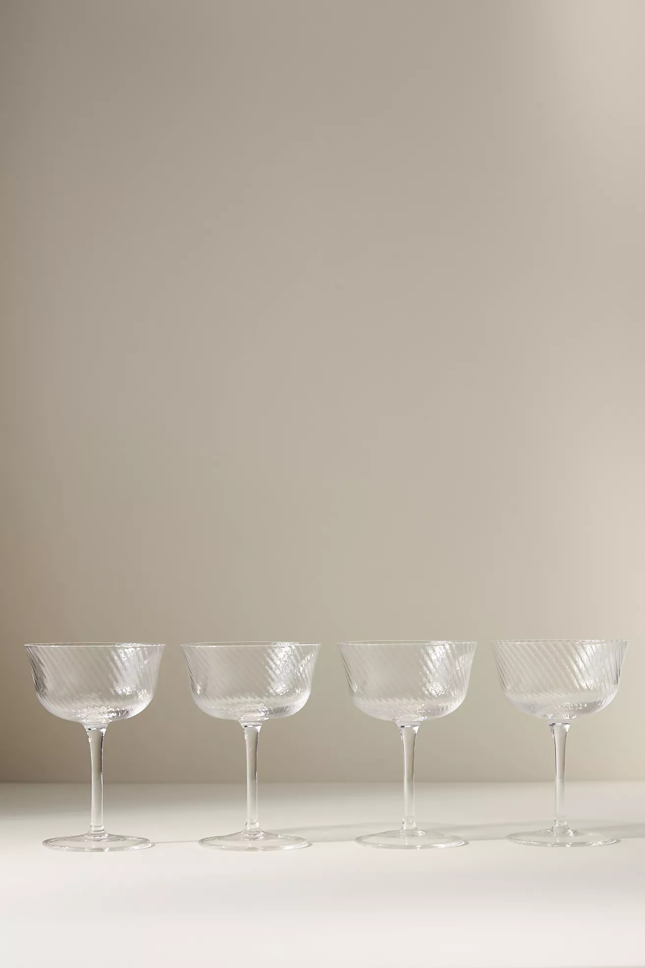 Vista Coupe Glasses, Set of 4 | Anthropologie (US)