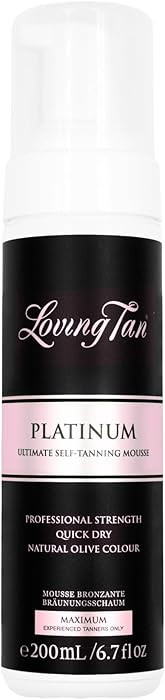 Loving Tan Platinum Self Tanning Mousse, Dark - Streak Free, Natural Looking, Professional Qualit... | Amazon (US)