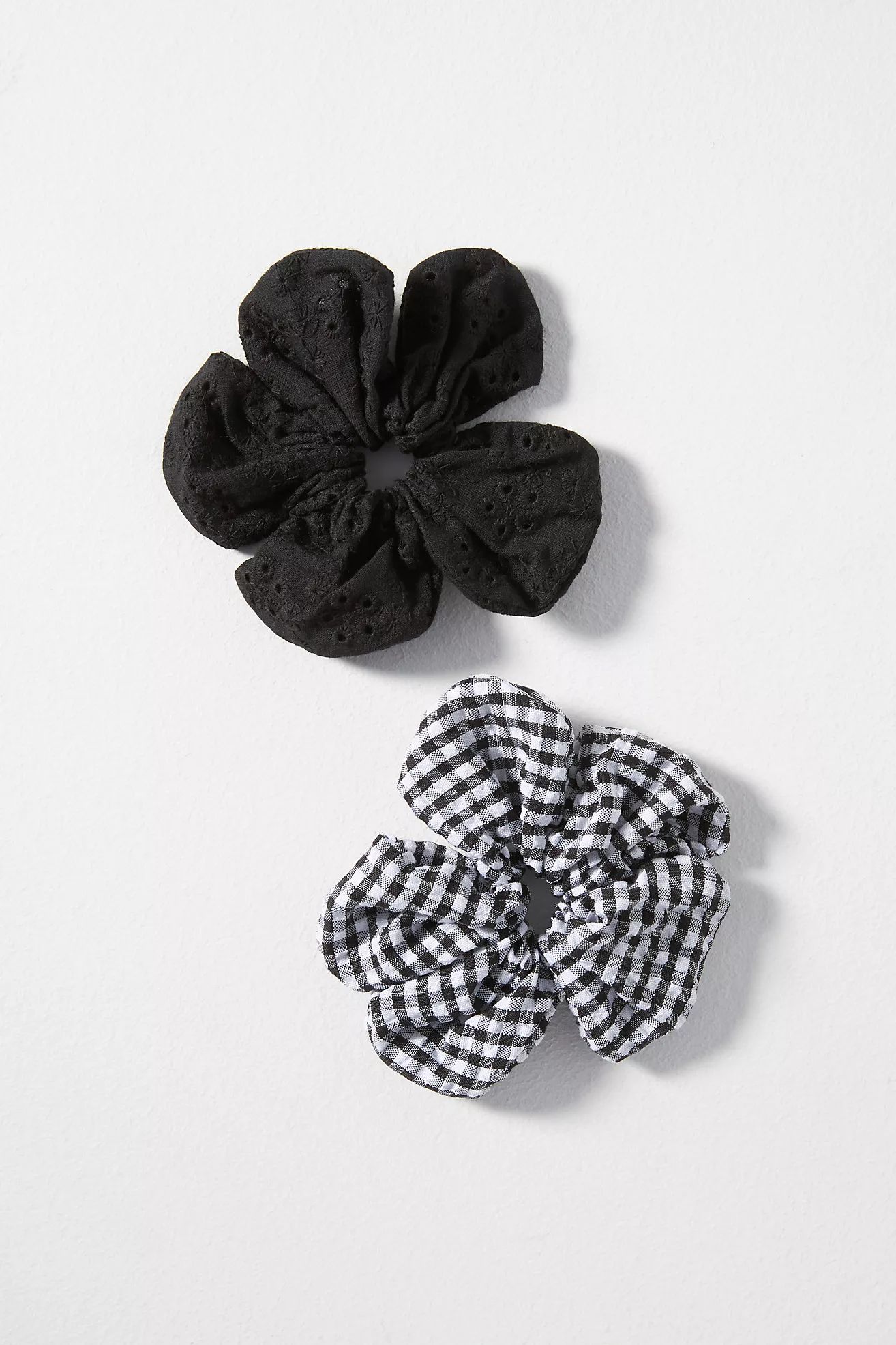 Flower Hair Scrunchies, Set of 2 | Anthropologie (US)