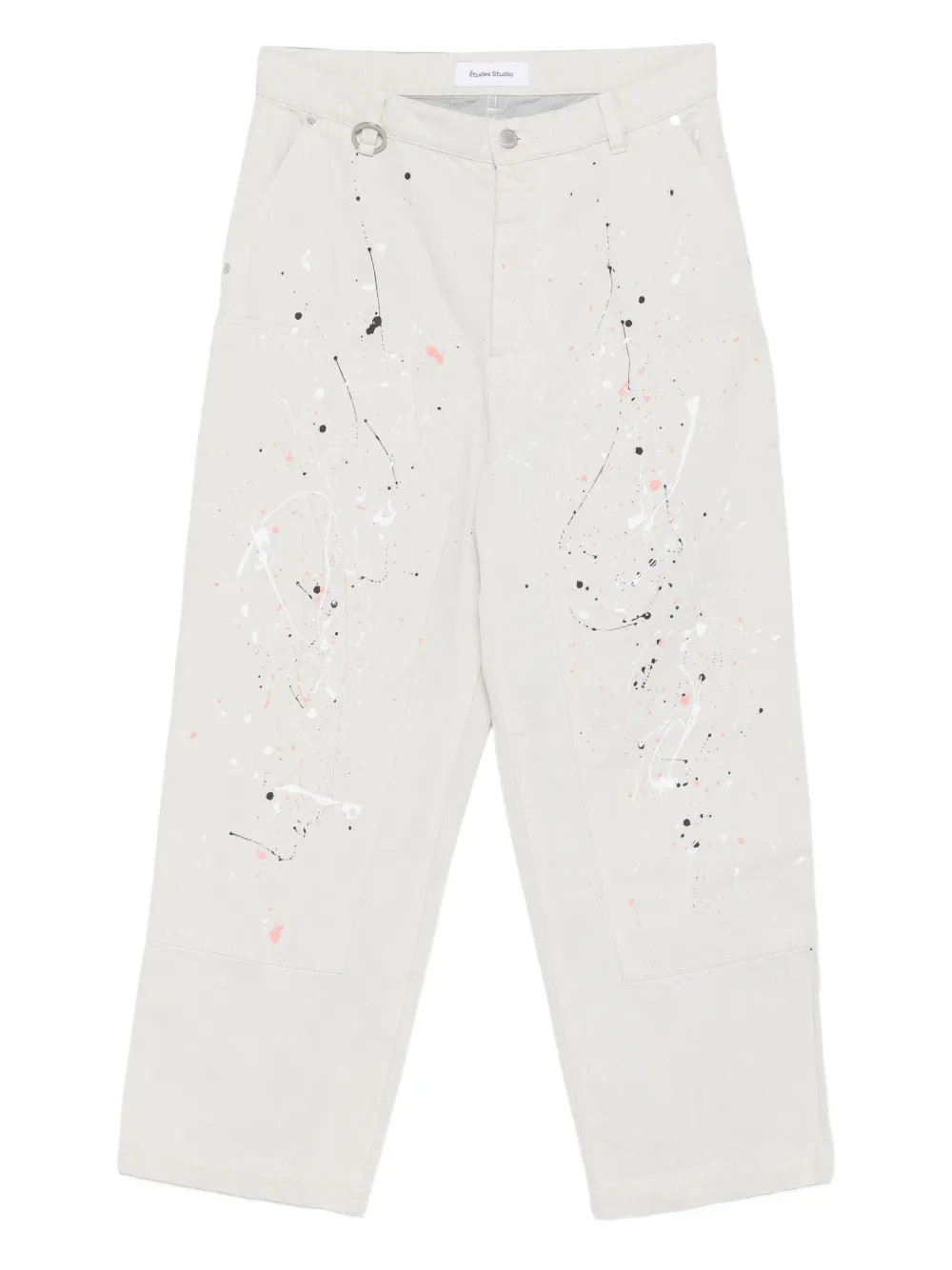 Études Studio paint-splatter carpenter jeans - Neutrals | Farfetch Global