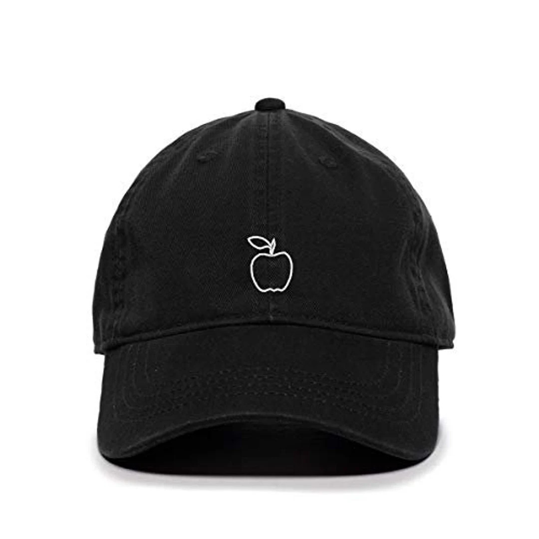 Apple Baseball Cap Embroidered Cotton Adjustable Dad Hat - Etsy | Etsy (US)