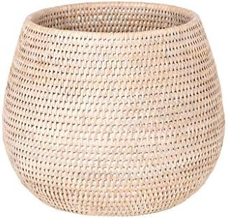 KOUBOO La Jolla Coco Rattan Bowl, White-Wash, Large Planter | Amazon (US)