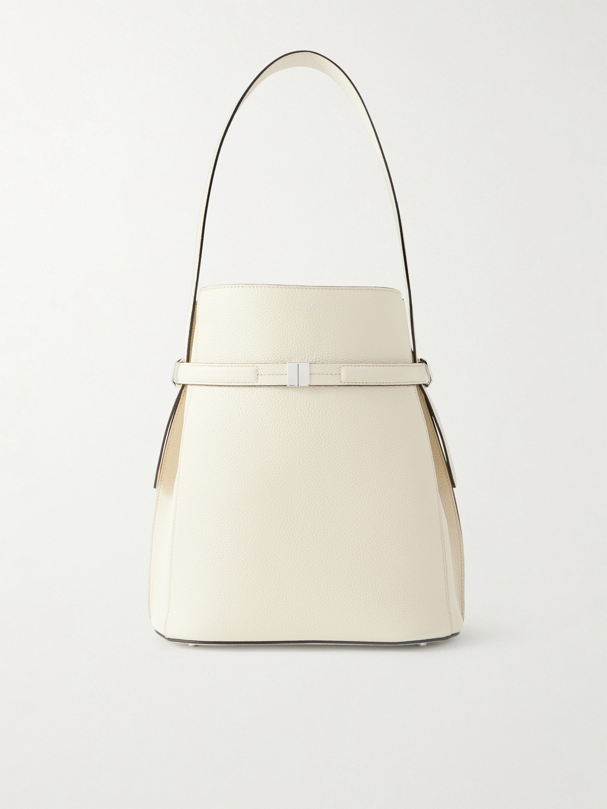 TOTEME - Belted Textured-leather Tote - Neutrals | NET-A-PORTER (US)