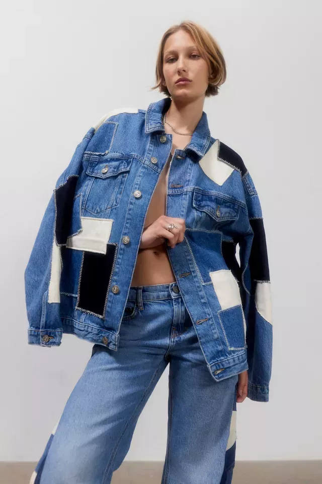 BDG Patchwork Denim Trucker Jacket  Fashion, Fashion clothes women, Denim  patchwork