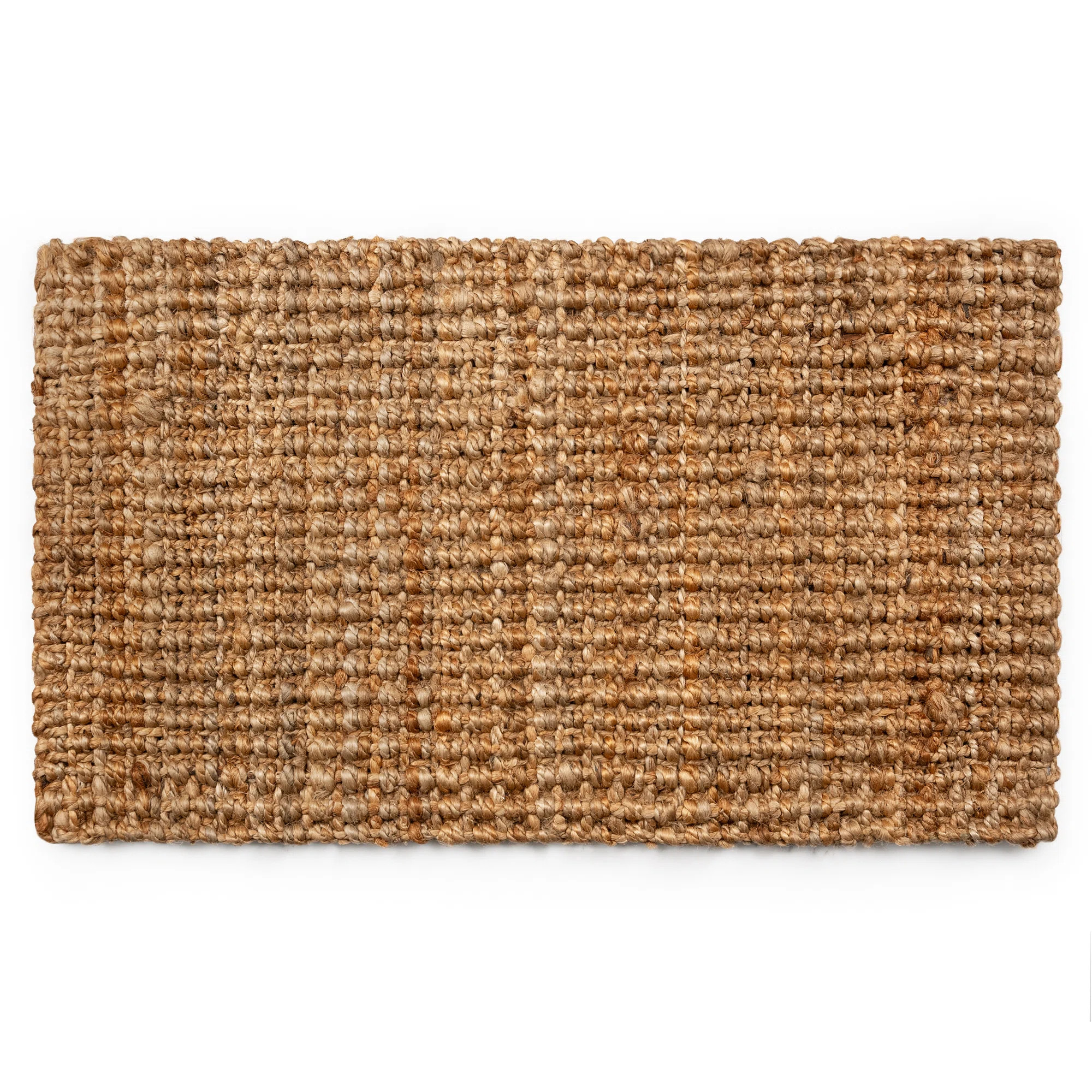 17.5x30 Jute Door Mat with Heavy-Duty Backing - Ideal for Outdoor or Indoor Uses - Non-Slip Welco... | Wayfair North America