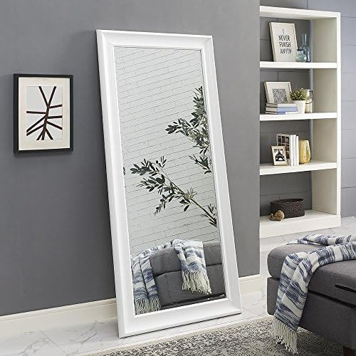 Naomi Home Framed Floor Mirror White/65" x 31" | Amazon (US)