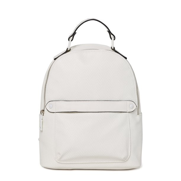 Madden NYC Women's Faux Leather Mini Backpack White - Walmart.com | Walmart (US)