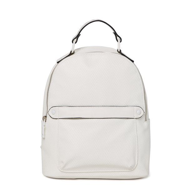 Madden NYC Women's Faux Leather Mini Backpack White | Walmart (US)