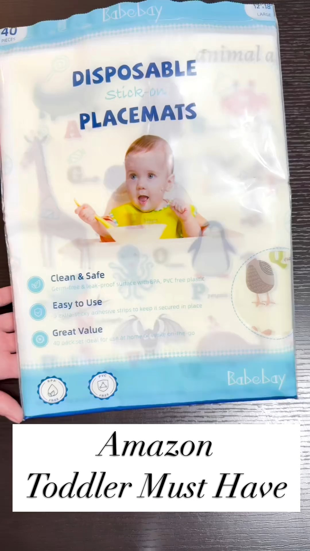 This disposable placemat is prefect for eating out! Prevents your toddler from eating off of the restaurant table! Easy to clean up as well. 

The BEST mom hack for small kids!🔥

#LTKKids #LTKmomlife #LTKBaby