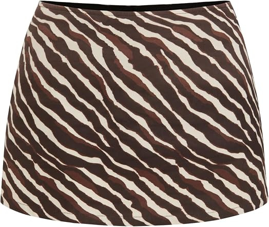 CIDER Skort for Women Split Low Waist Skort Bodycon Woven Plain Lined Short | Amazon (US)