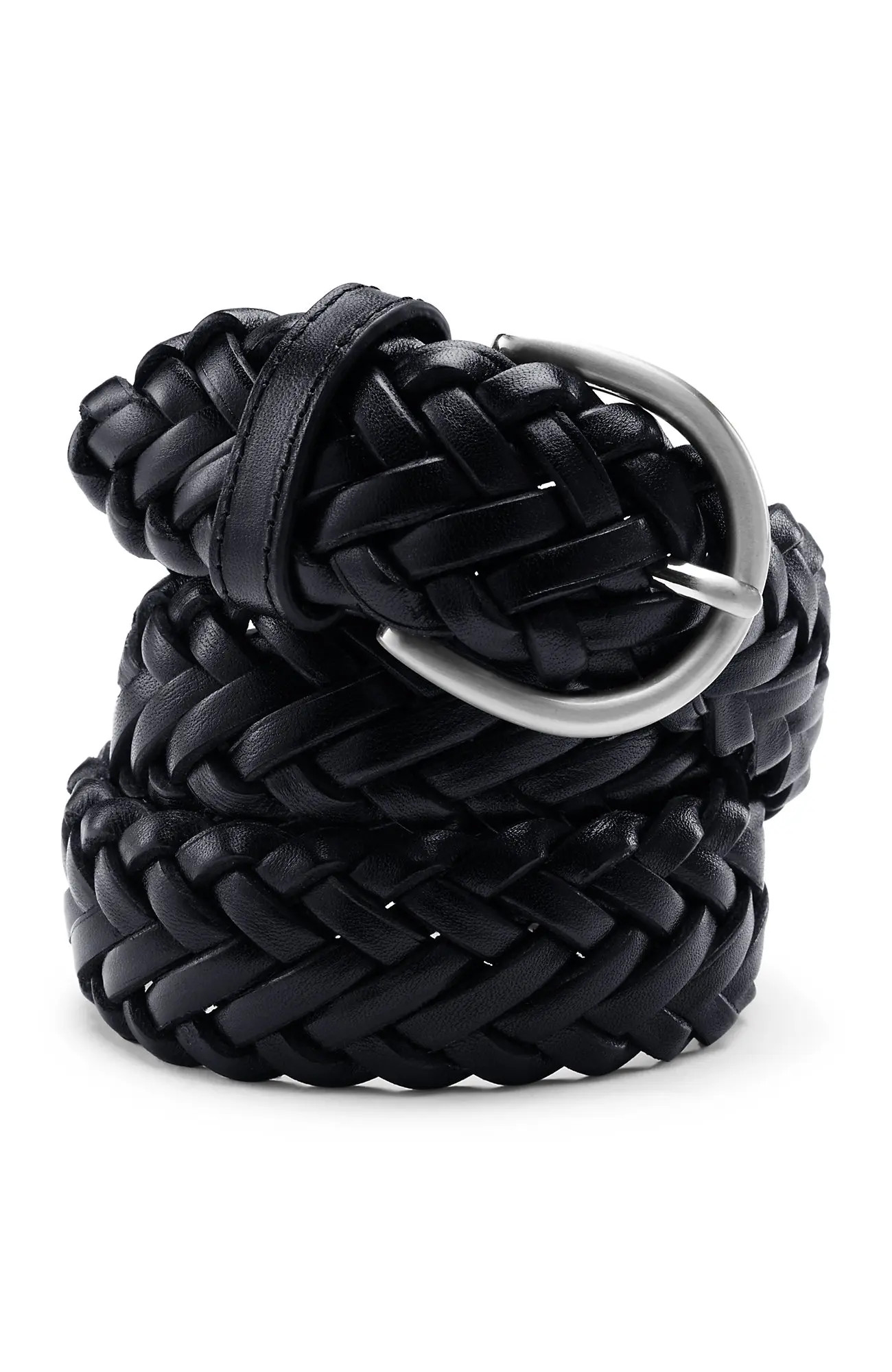 Lands' End Leather Braided Belt (Women) | Nordstrom | Nordstrom